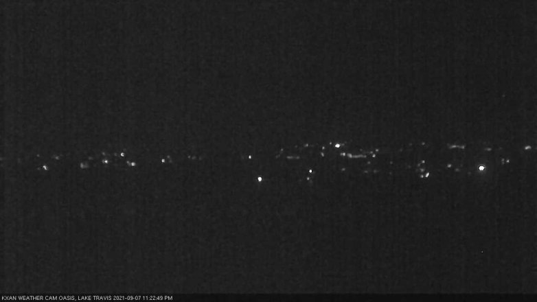 Lake Travis webcam, September 7, 2021 11:25 PM CT