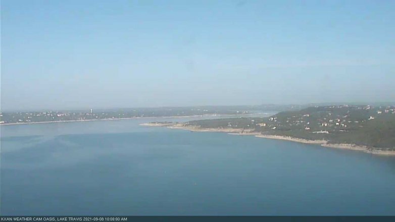 Lake Travis webcam, September 8, 2021 10:00 AM CT