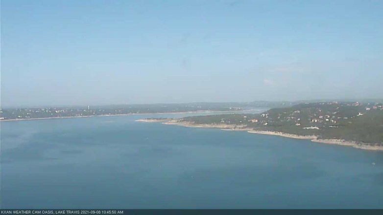 Lake Travis webcam, September 8, 2021 10:45 AM CT