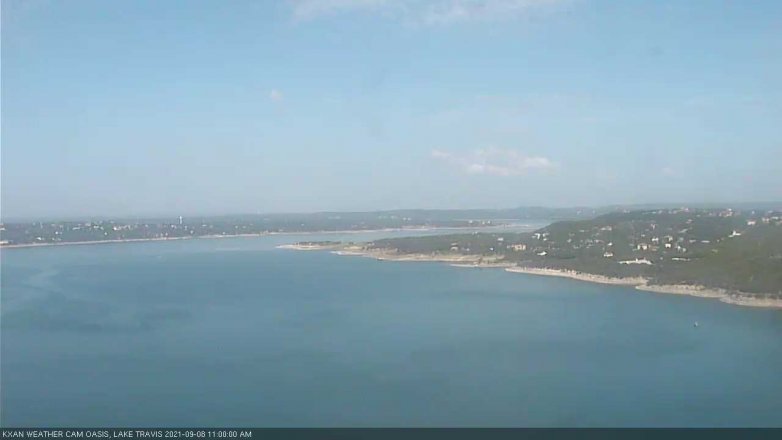 Lake Travis webcam, September 8, 2021 11:00 AM CT