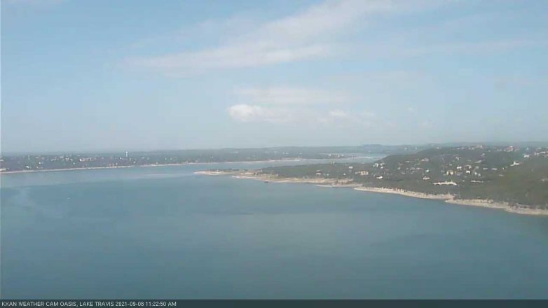 Lake Travis webcam, September 8, 2021 11:25 AM CT