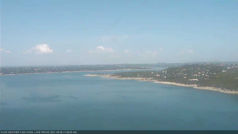 Lake Travis webcam, September 8, 2021 11:45 AM CT