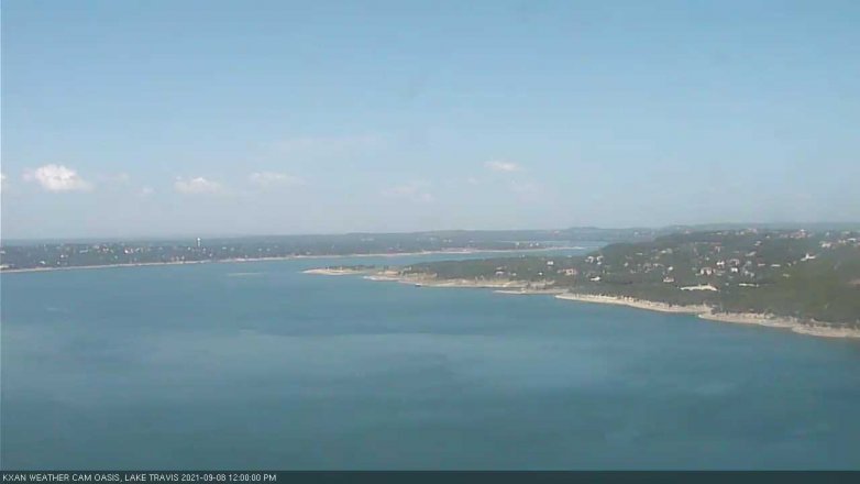 Lake Travis webcam, September 8, 2021 12:00 PM CT