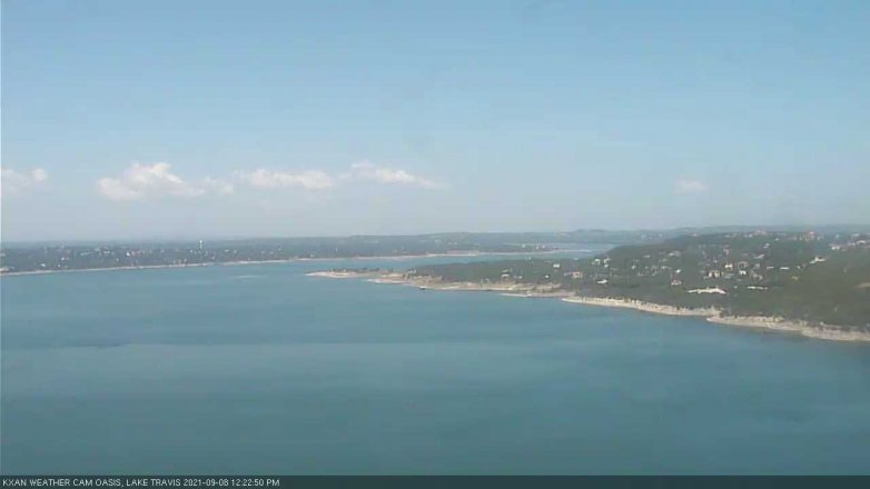 Lake Travis webcam, September 8, 2021 12:25 PM CT