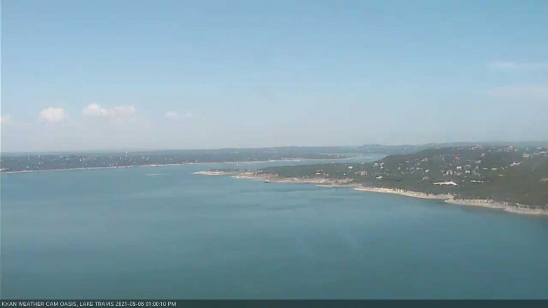 Lake Travis webcam, September 8, 2021 1:00 PM CT