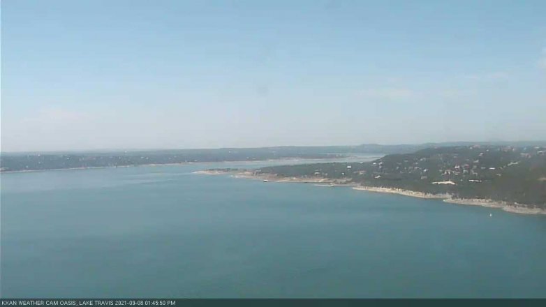 Lake Travis webcam, September 8, 2021 1:45 PM CT