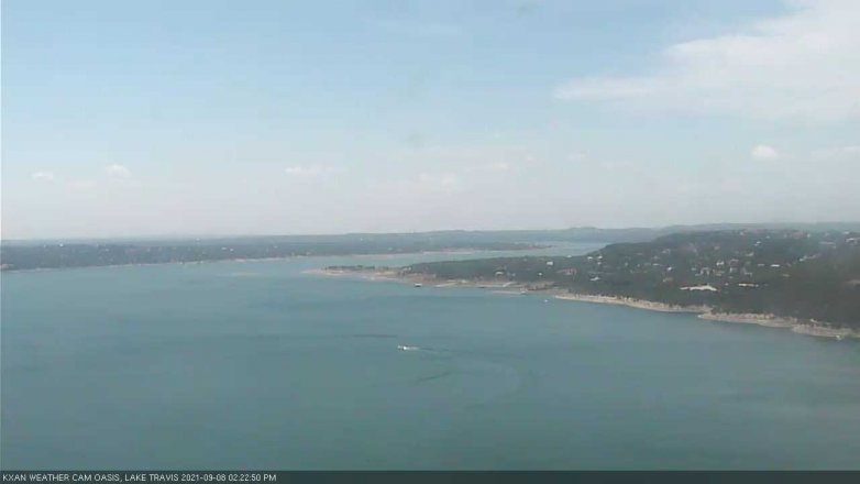 Lake Travis webcam, September 8, 2021 2:25 PM CT