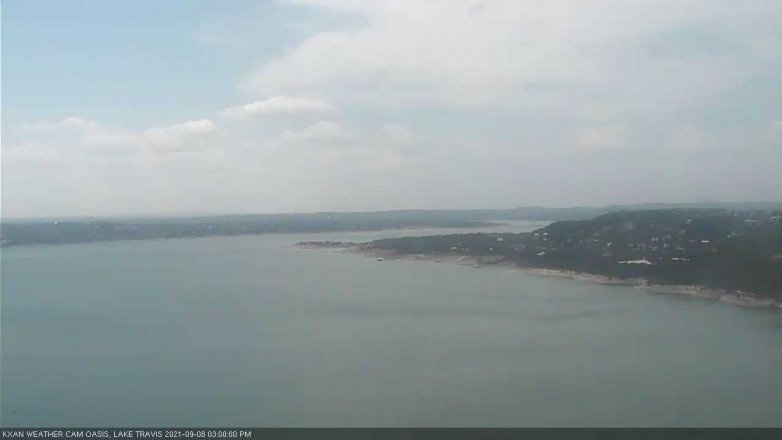 Lake Travis webcam, September 8, 2021 3:00 PM CT
