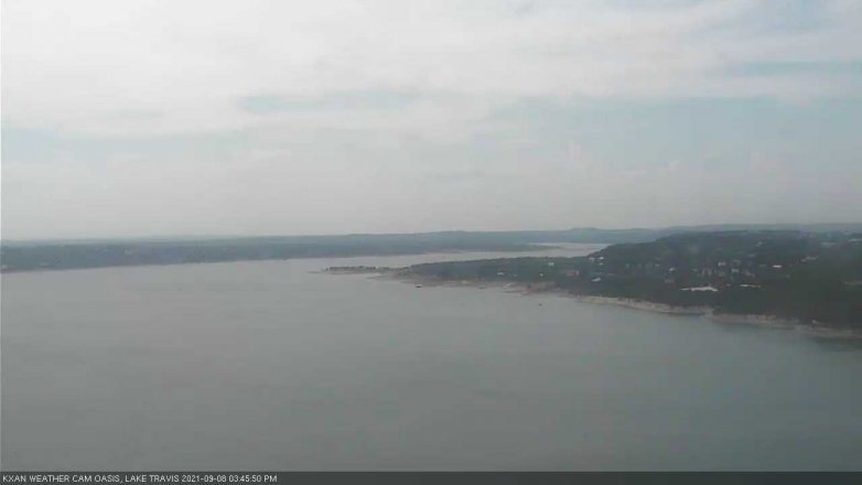 Lake Travis webcam, September 8, 2021 3:45 PM CT