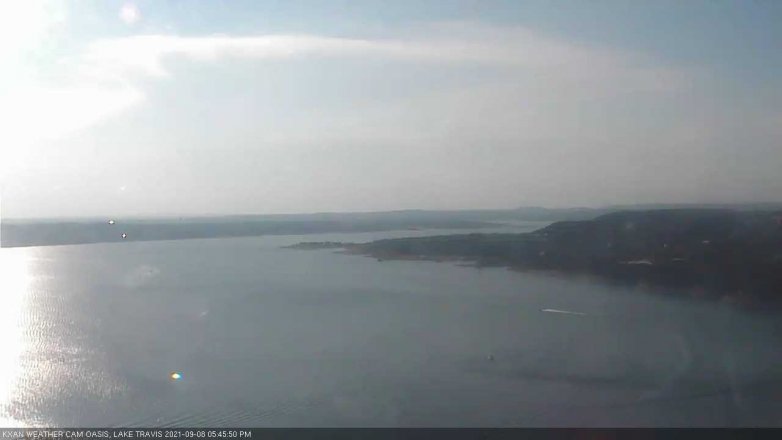 Lake Travis webcam, September 8, 2021 5:45 PM CT