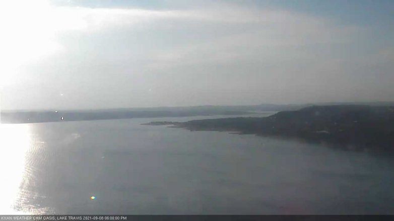 Lake Travis webcam, September 8, 2021 6:00 PM CT