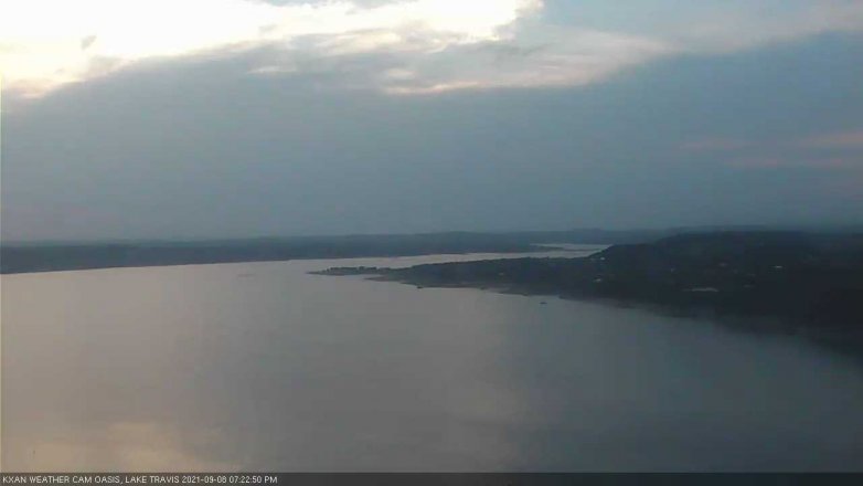 Lake Travis webcam, September 8, 2021 7:25 PM CT