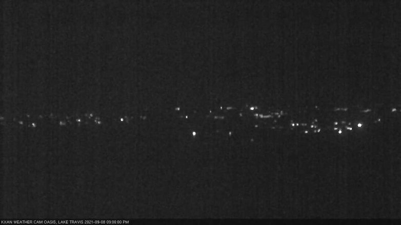 Lake Travis webcam, September 8, 2021 9:00 PM CT
