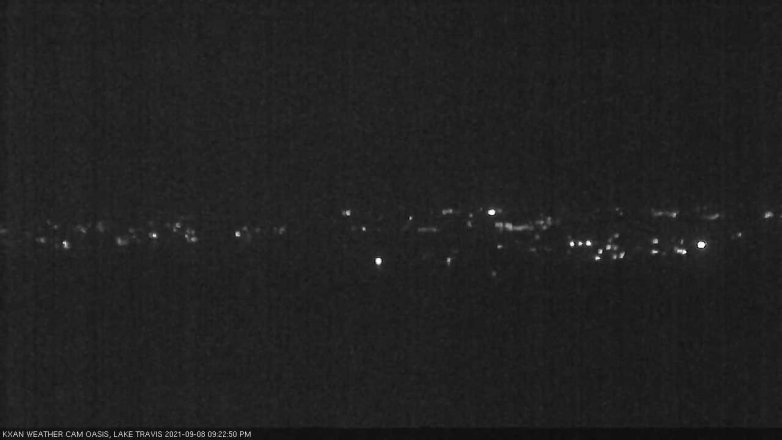 Lake Travis webcam, September 8, 2021 9:25 PM CT