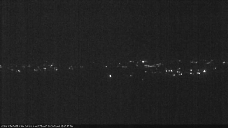 Lake Travis webcam, September 8, 2021 9:45 PM CT