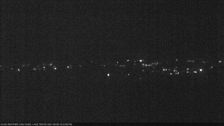 Lake Travis webcam, September 8, 2021 10:25 PM CT