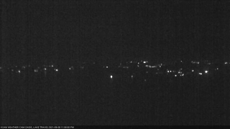 Lake Travis webcam, September 8, 2021 11:00 PM CT