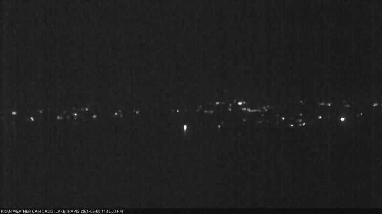 Lake Travis webcam, September 8, 2021 11:45 PM CT