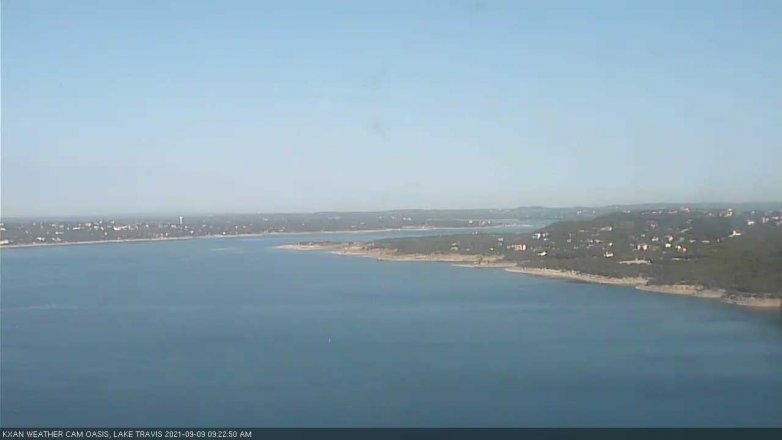 Lake Travis webcam, September 9, 2021 9:25 AM CT