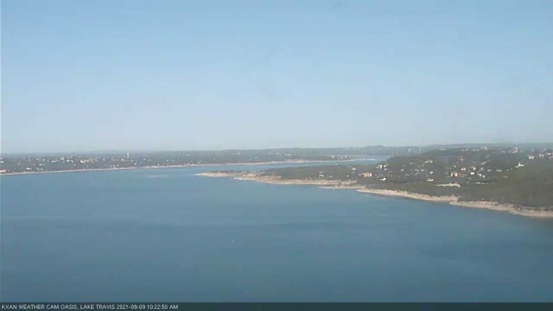 Lake Travis webcam, September 9, 2021 10:25 AM CT