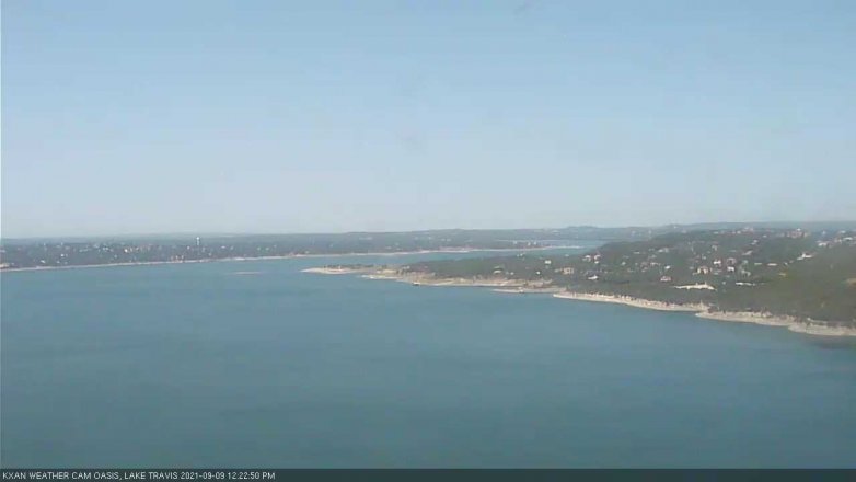 Lake Travis webcam, September 9, 2021 12:25 PM CT