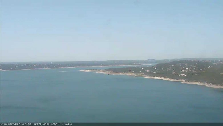 Lake Travis webcam, September 9, 2021 12:45 PM CT
