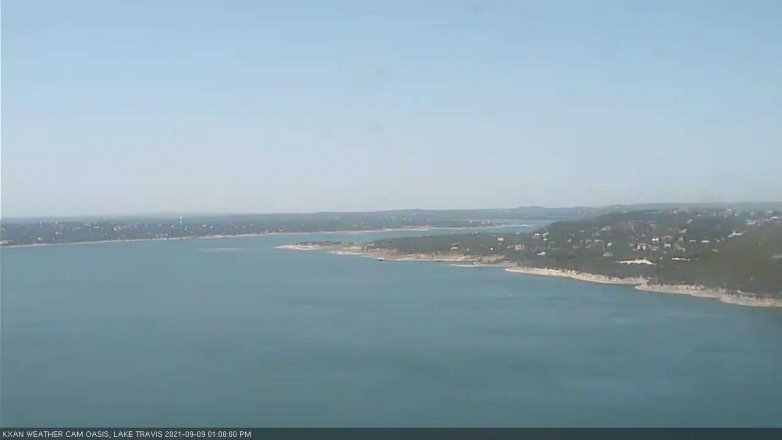 Lake Travis webcam, September 9, 2021 1:00 PM CT