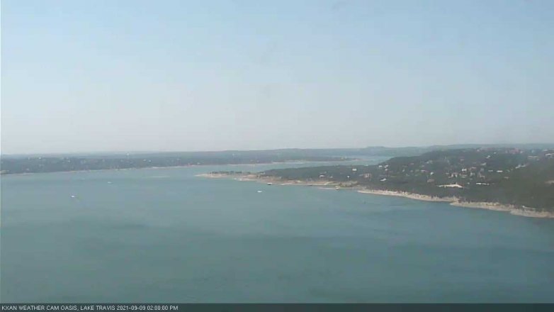 Lake Travis webcam, September 9, 2021 2:00 PM CT
