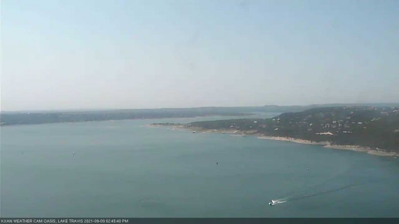 Lake Travis webcam, September 9, 2021 2:45 PM CT