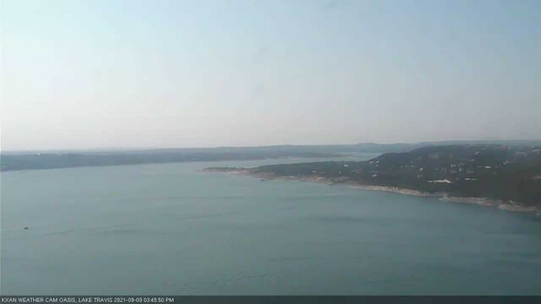 Lake Travis webcam, September 9, 2021 3:45 PM CT