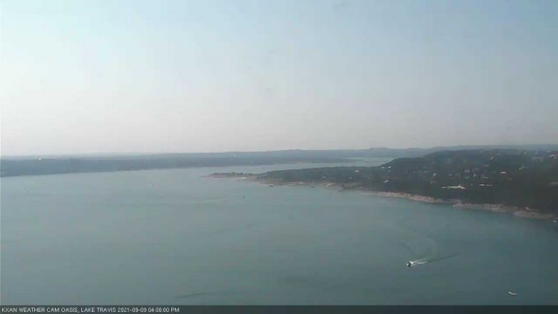 Lake Travis webcam, September 9, 2021 4:00 PM CT