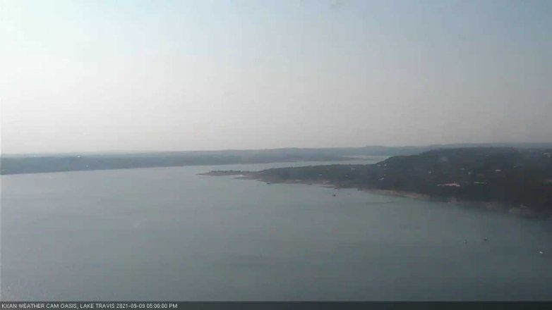 Lake Travis webcam, September 9, 2021 5:00 PM CT