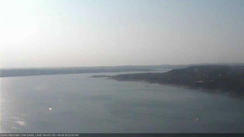 Lake Travis webcam, September 9, 2021 5:25 PM CT