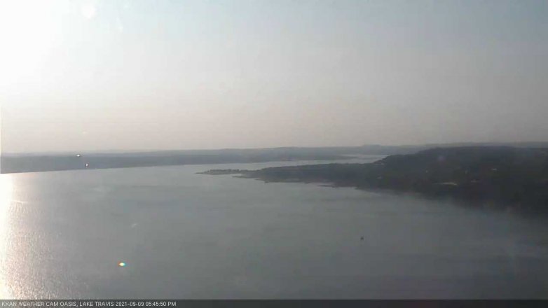 Lake Travis webcam, September 9, 2021 5:45 PM CT