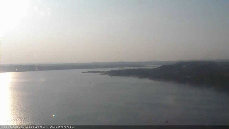 Lake Travis webcam, September 9, 2021 6:00 PM CT