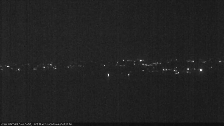 Lake Travis webcam, September 9, 2021 8:45 PM CT