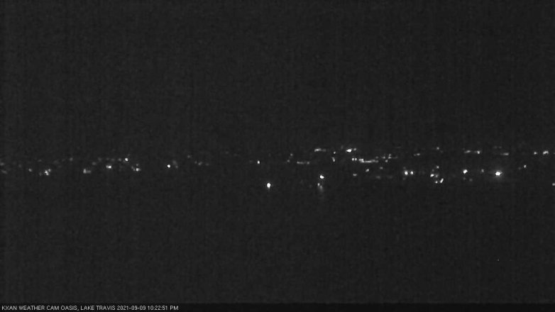 Lake Travis webcam, September 9, 2021 10:25 PM CT