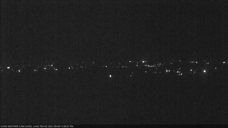 Lake Travis webcam, September 9, 2021 11:00 PM CT