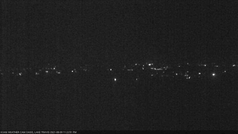 Lake Travis webcam, September 9, 2021 11:25 PM CT