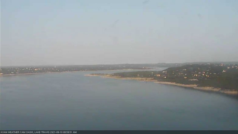 Lake Travis webcam, September 10, 2021 9:00 AM CT