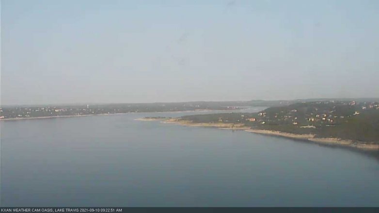 Lake Travis webcam, September 10, 2021 9:25 AM CT
