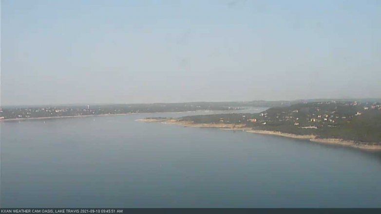 Lake Travis webcam, September 10, 2021 9:45 AM CT