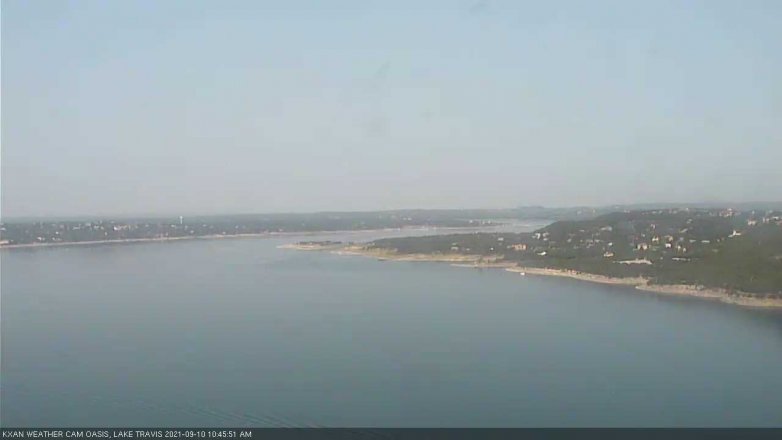 Lake Travis webcam, September 10, 2021 10:45 AM CT