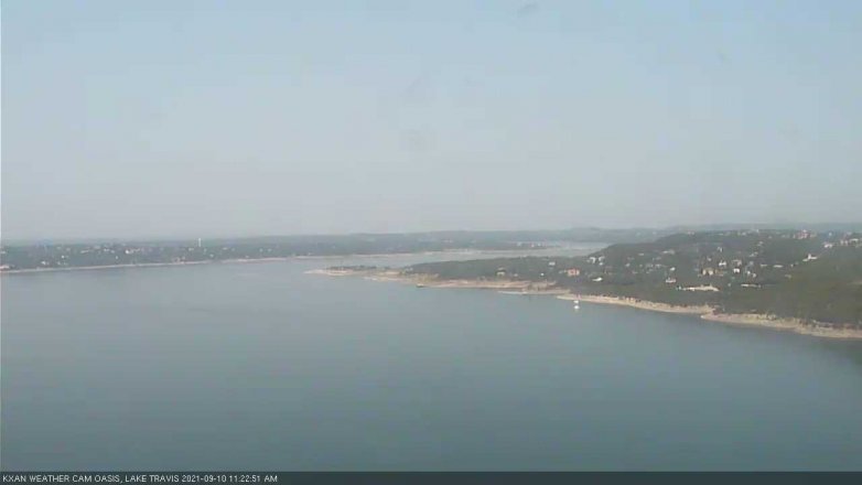 Lake Travis webcam, September 10, 2021 11:25 AM CT