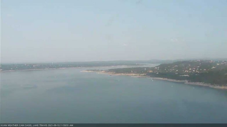 Lake Travis webcam, September 10, 2021 12:00 PM CT
