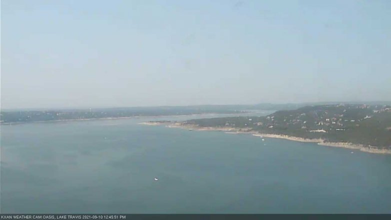 Lake Travis webcam, September 10, 2021 12:45 PM CT