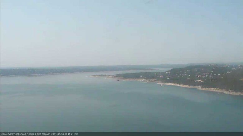 Lake Travis webcam, September 10, 2021 1:45 PM CT
