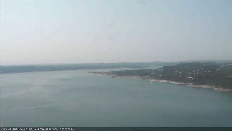 Lake Travis webcam, September 10, 2021 3:00 PM CT