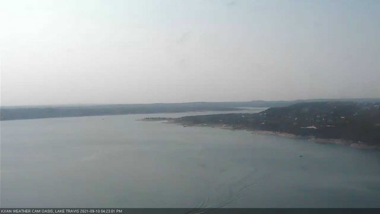 Lake Travis webcam, September 10, 2021 4:25 PM CT