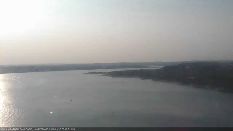 Lake Travis webcam, September 10, 2021 5:45 PM CT